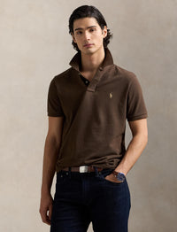 Polo coton piqué Slim Fit - Nutmeg Brown
