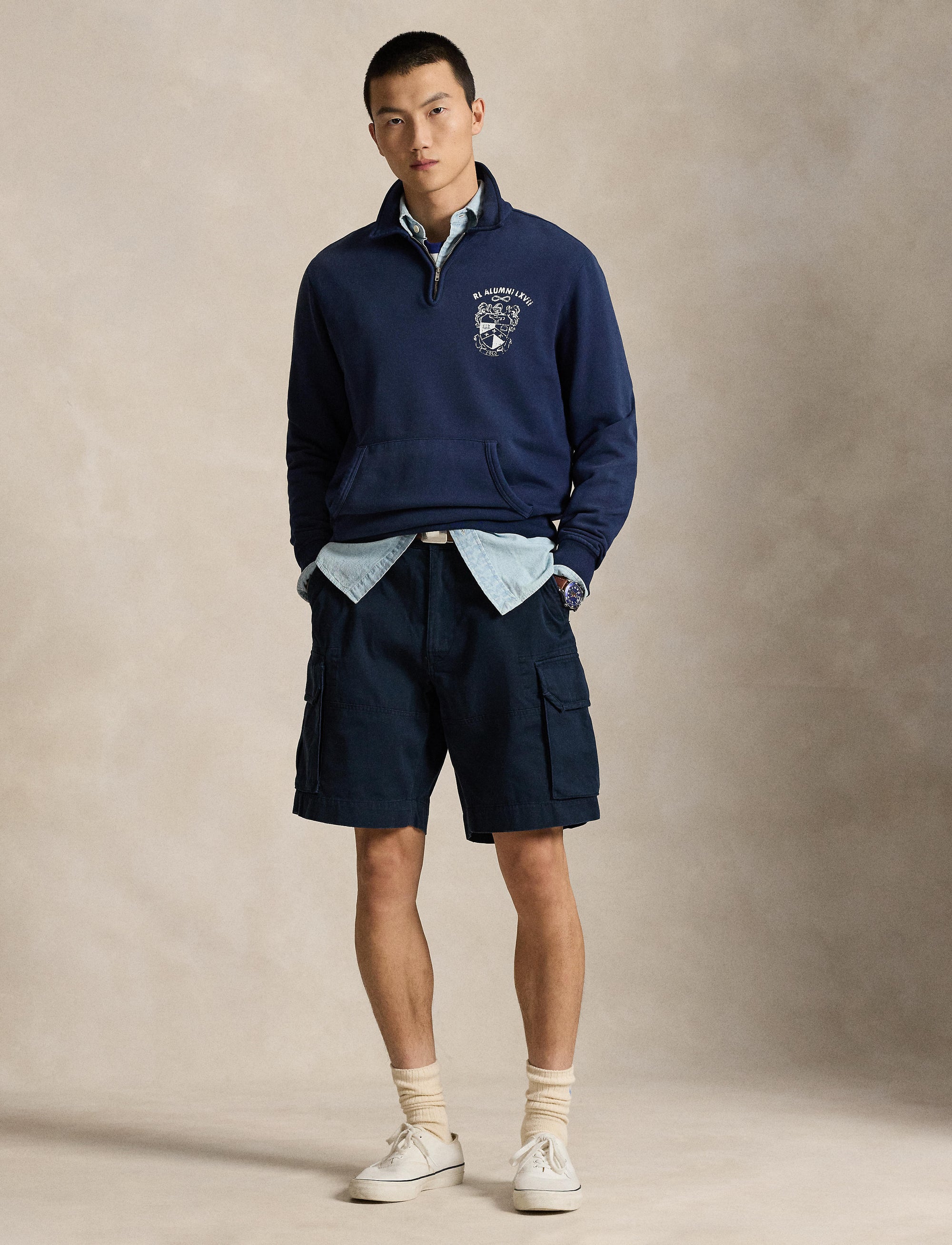 2pcs / NEW // AVIATOR NAVY CARGO NO SUBCLASS GELLAR SHORT