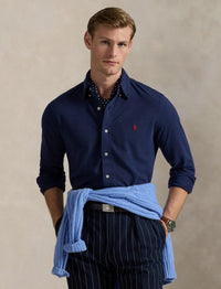 Chemise ultra-légère en coton piqué - Spring Navy Heather