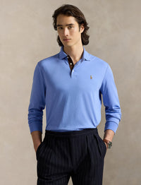 Polo en coton doux Slim Fit - Fall Blue