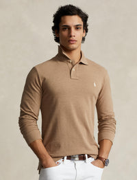 Polo coupe ajustée en piqué - Grey Cloud Heather