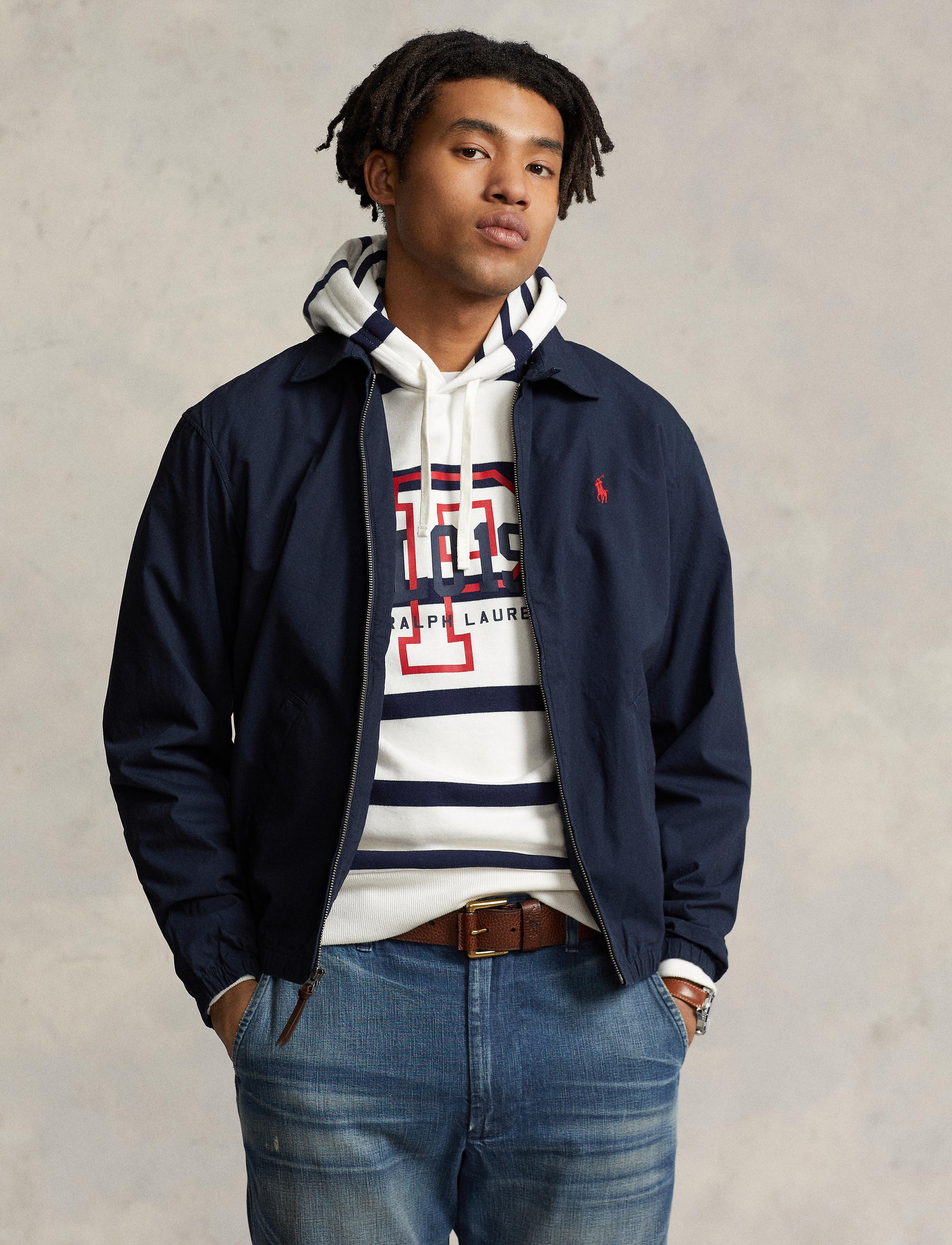 2pcs / NEW // AVIATOR NAVY WINDBREAKER UNLINED BAYPORT WB