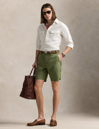 Short classique en lin - Tree Green