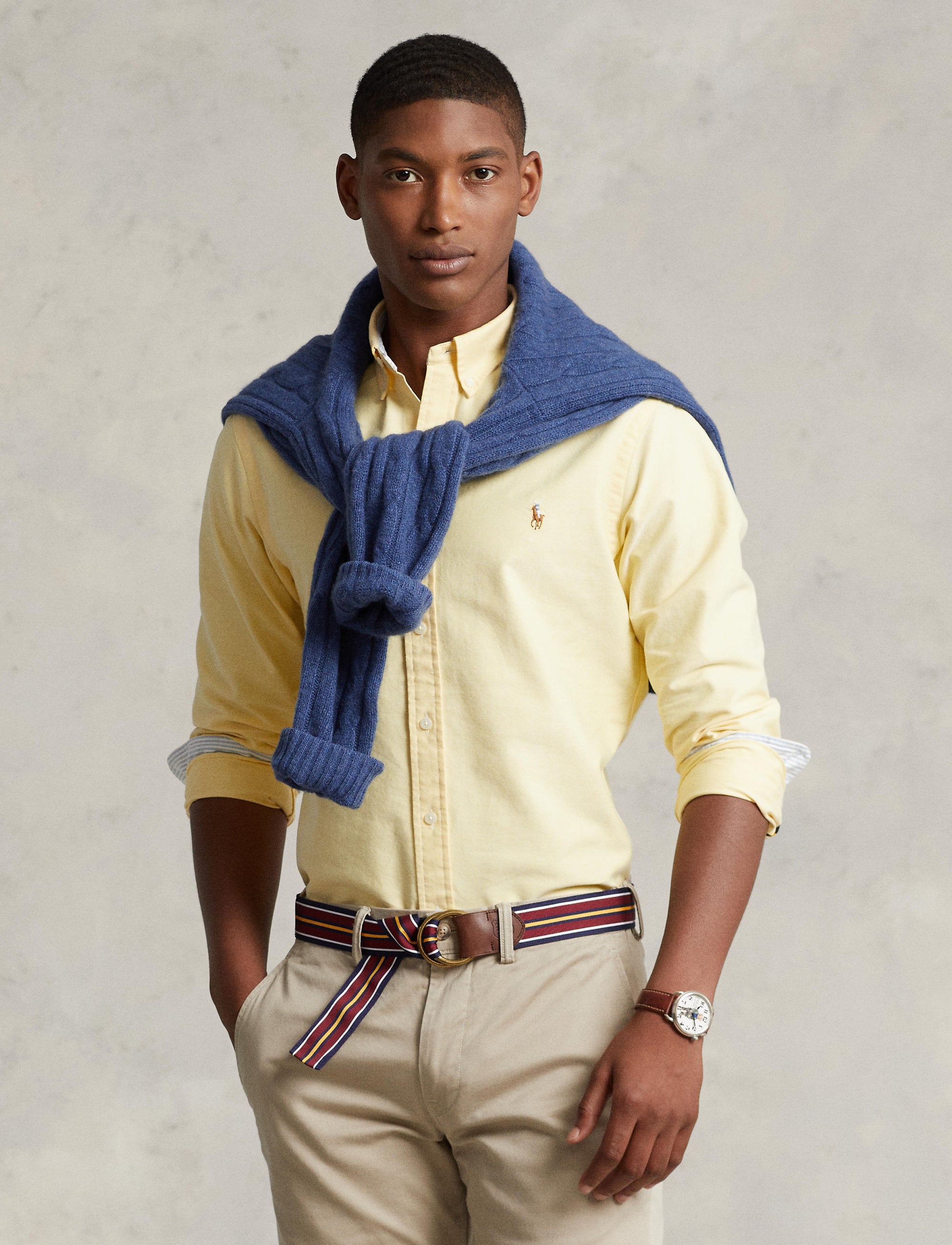 Chemise Oxford cintrée - Yellow Oxford