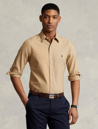 Chemise Oxford ajustée teinte en pièce - Surrey Tan