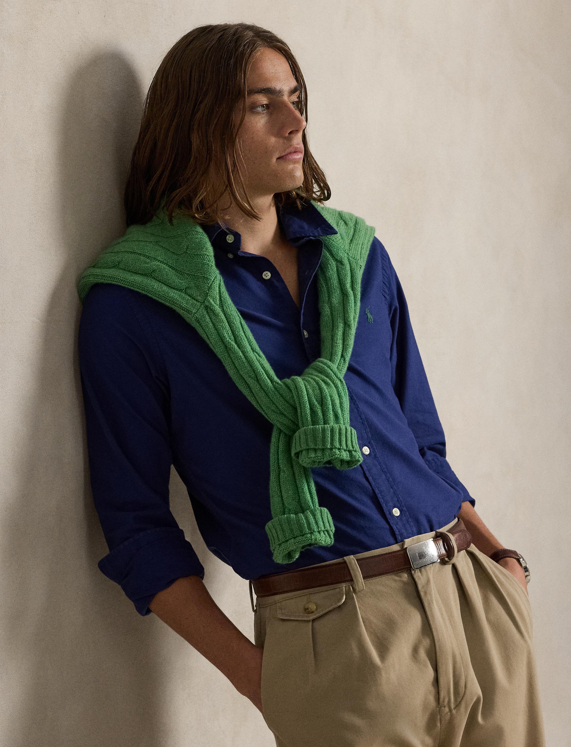 Chemise Oxford ajustée teinte en pièce - Freshwater