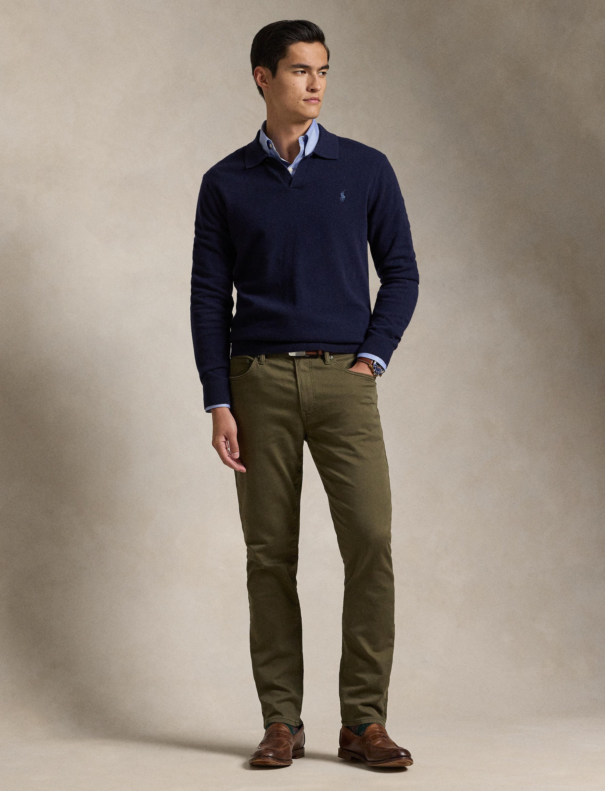 Pantalon chino slim Sullivan - Canopy Olive