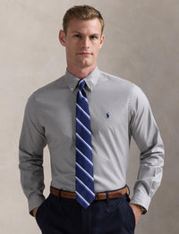 Chemise Oxford stretch Custom Fit - Grey
