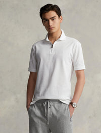 Polo stretch coupe ajustée - White