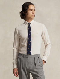 Chemise Oxford rayée coupe ajustée - Classic Tan & White