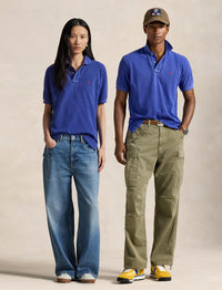 Polo coupe originale en coton piqué - Graphic Royal