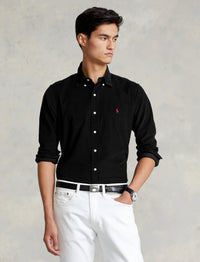 Fitted corduroy shirt - Polo Black