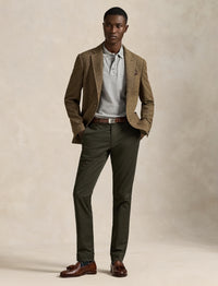 Pantalon en sergé slim stretch - Canopy Olive
