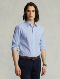 Chemise classique en seersucker - Light Blue & White