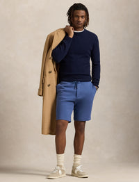 Double knit shorts - Earth Blue