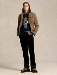 Pantalon droit velours côtelé stretch - College Green