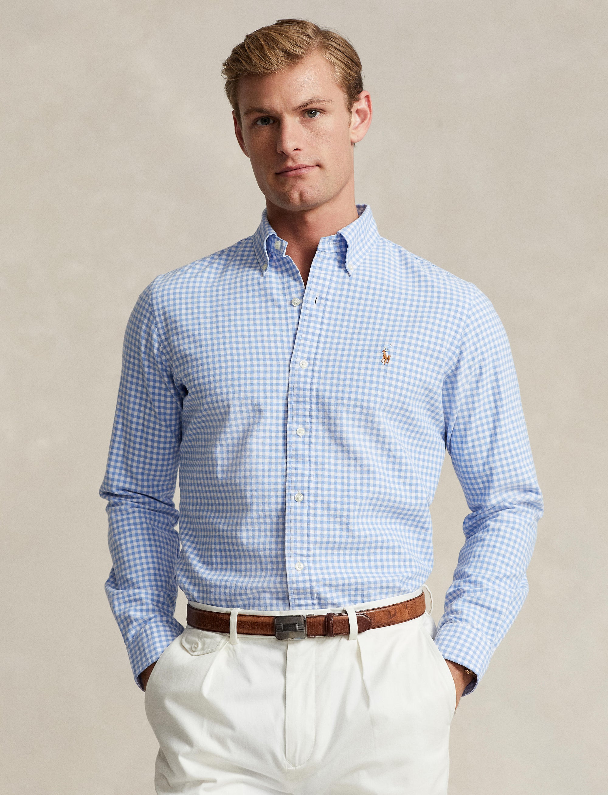 1pcs / NEW // 4338A LIGHT BLUE/WHITE SPORT SHIRT LONG SLEEVE CUBDPPCS