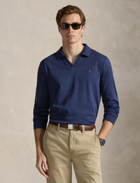 Classic Fit polo shirt in soft cotton - Spring Navy Heather