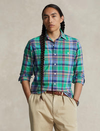Chemise workwear Oxford écossaise - Green, Blue & Multicolore
