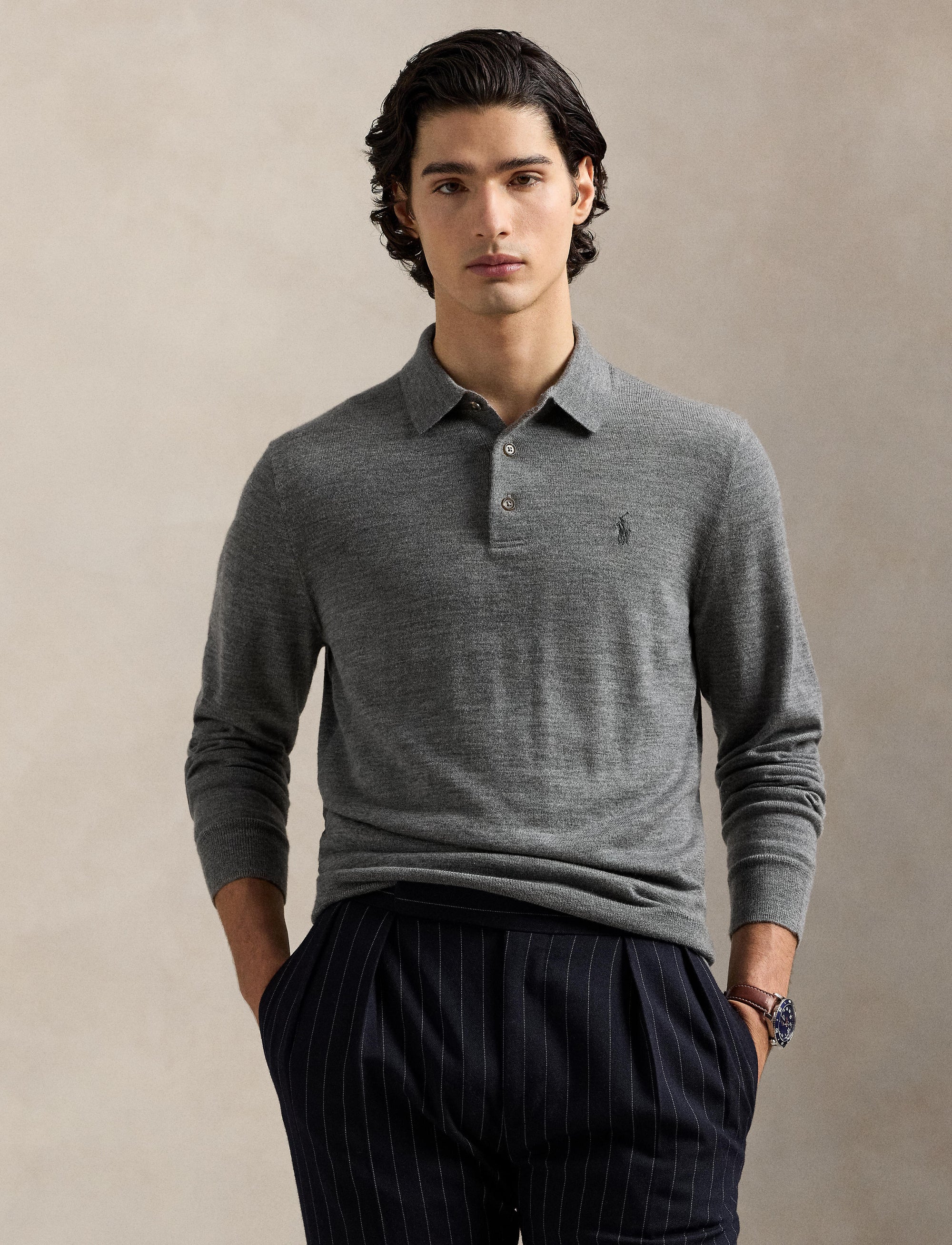 4pcs / NEW // FAWN GREY HEATHER PULLOVER LONG SLEEVE LSPLKTPP