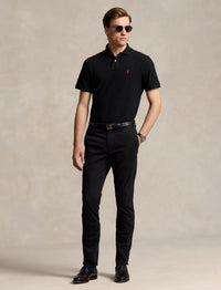Pantalon Slim Jarrett satinette stretch - Polo Black