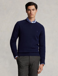 Pull Slim Fit en laine lavable - Hunter Navy