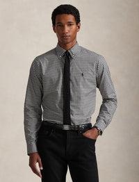 5pcs / NEW // 4192B NERO/BLANC SPORT SHIRT LONG SLEEVE CUBDPPCS