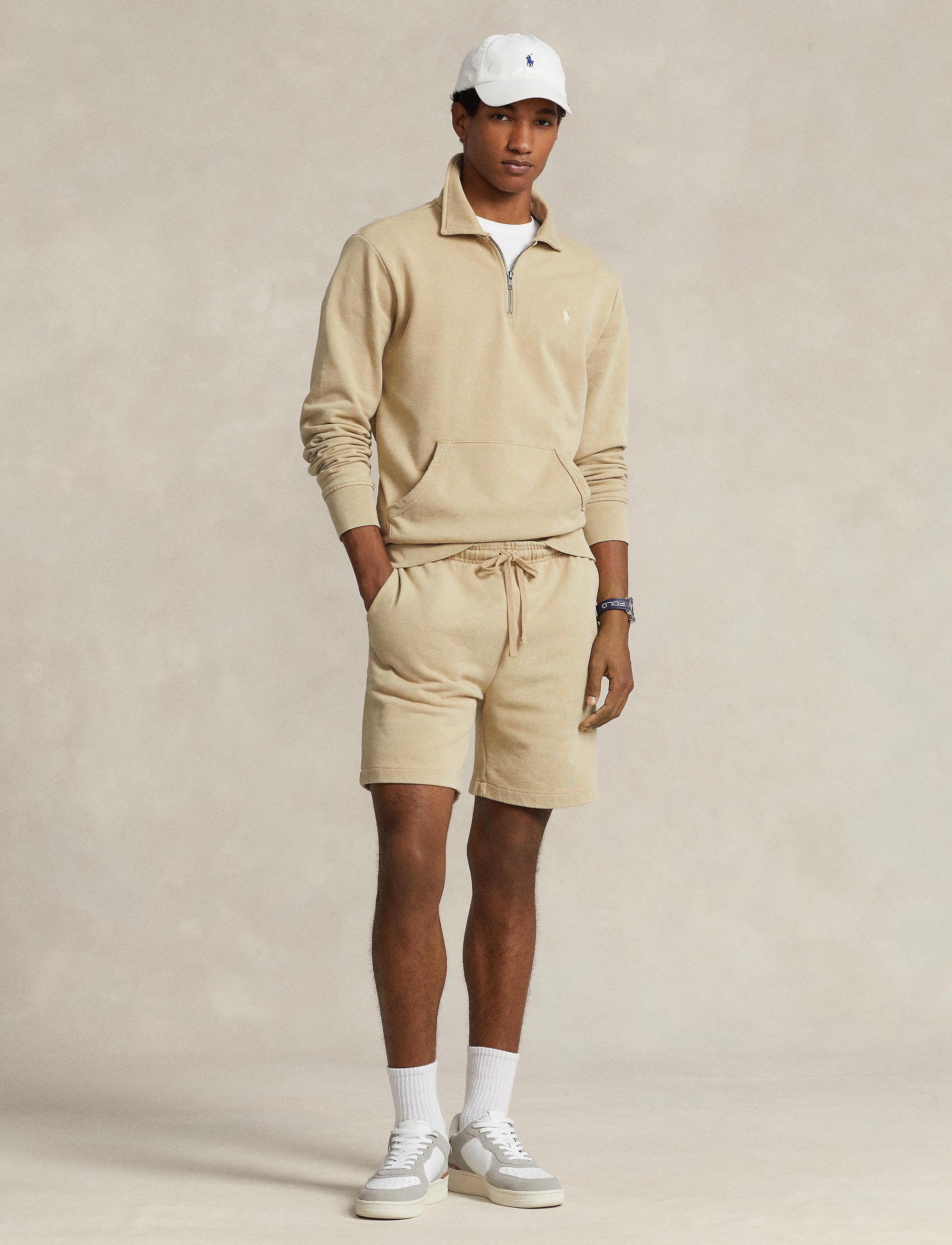 Short en molleton bouclé - Coastal Beige