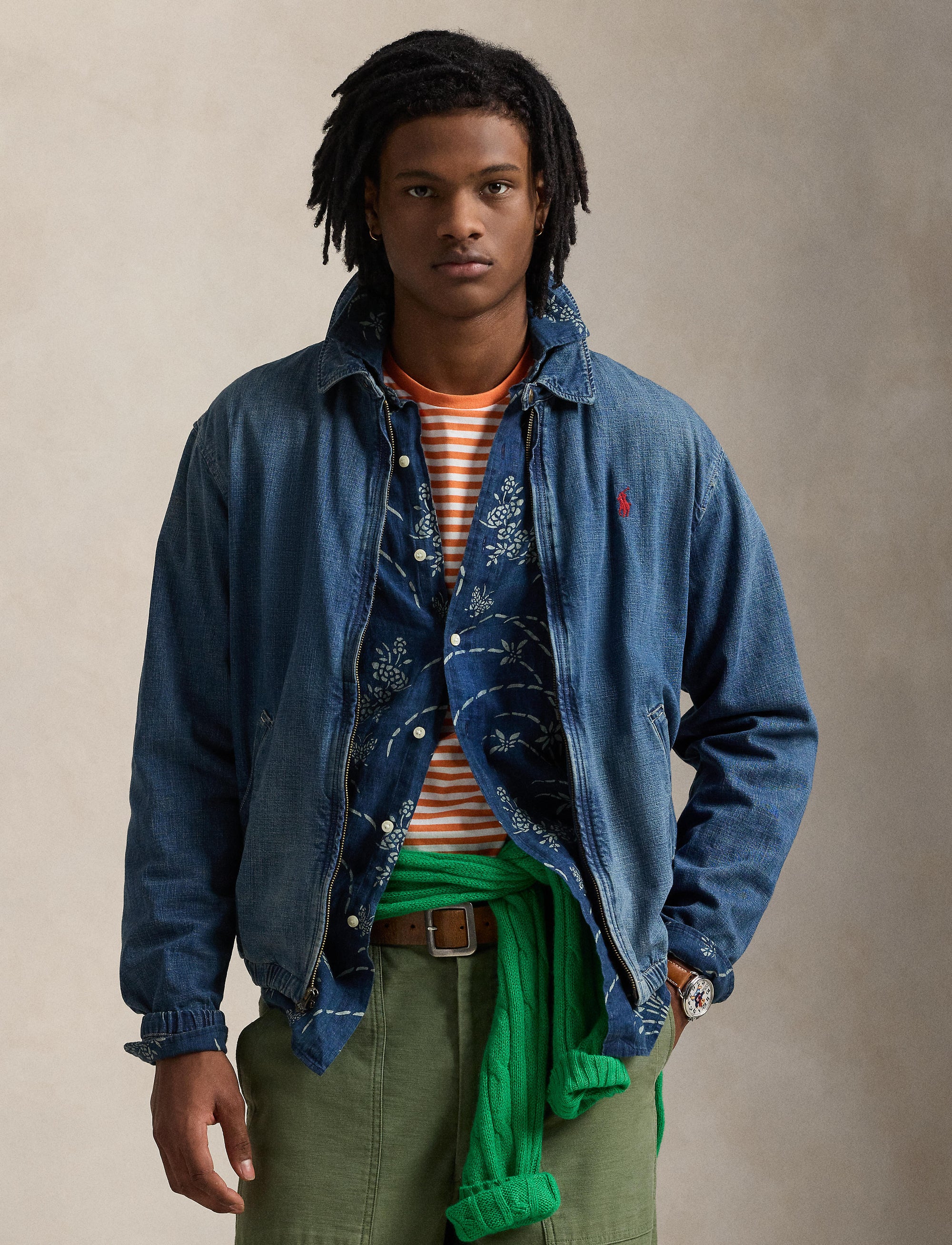 Veste Bayport denim teint à l'indigo - Oak Park