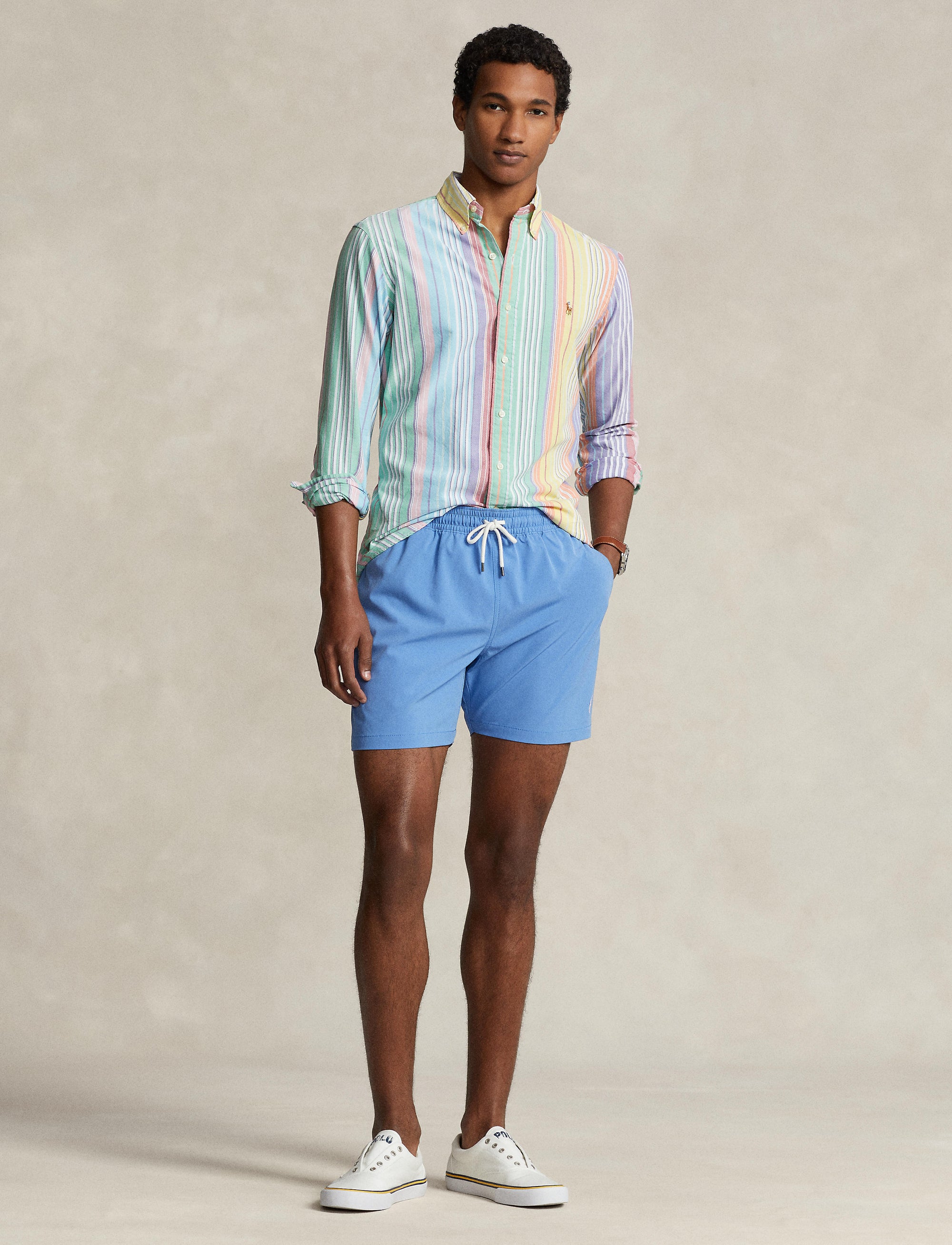 Short de bain Traveler classique - New England Blue