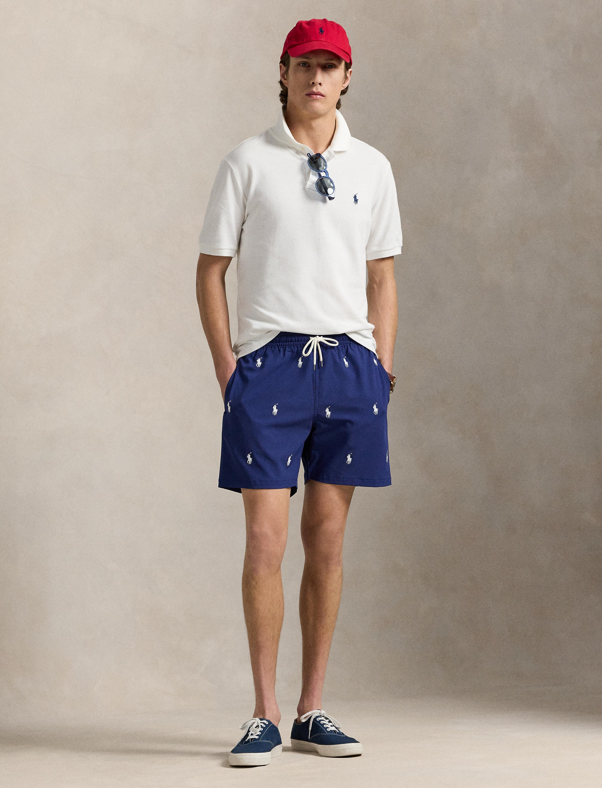 Short de bain Traveler classique - Fall Royal With White Aoe Pp