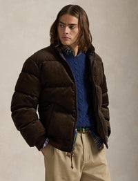 Wyoming corduroy down jacket - Dark Beech