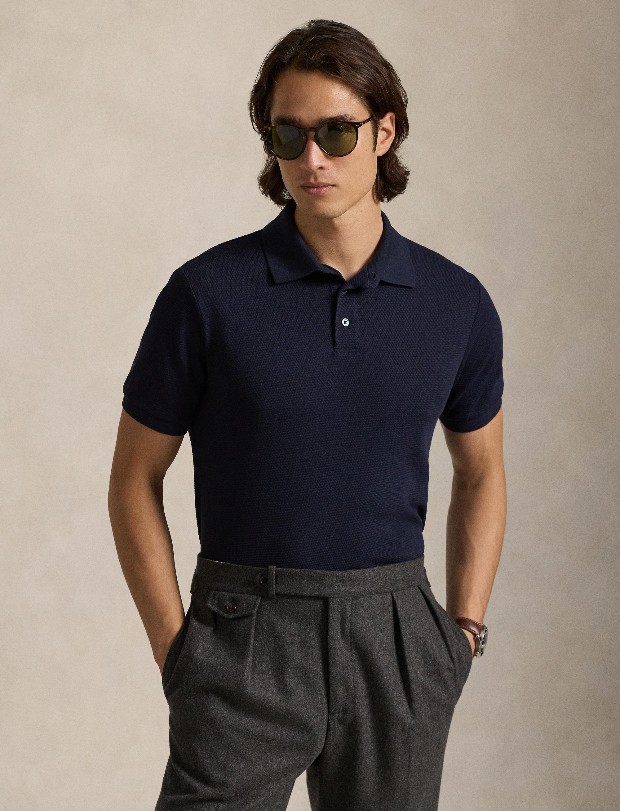69pcs / NEW // RL NAVY POLO SHIRT SHORT SLEEVE SSKCSFM2