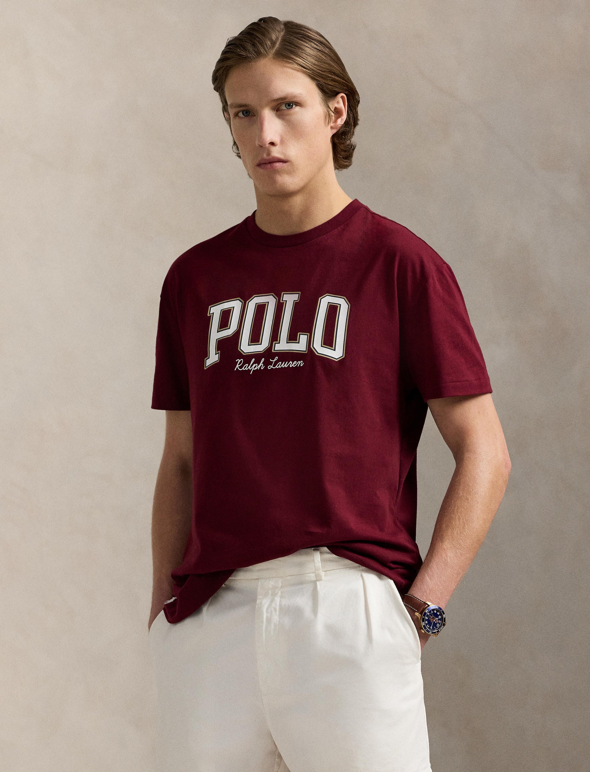 T-shirt à logo Custom Slim Fit - Classic Wine