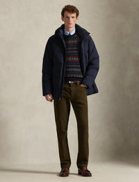 Pantalon slim droit Varick en sergé stretch - Dark Brown