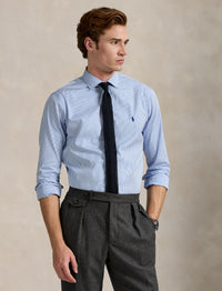 Chemise en popeline rayée Custom Fit - Blue & White