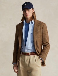 La veste RL67 à chevrons en laine - Brown & Camel