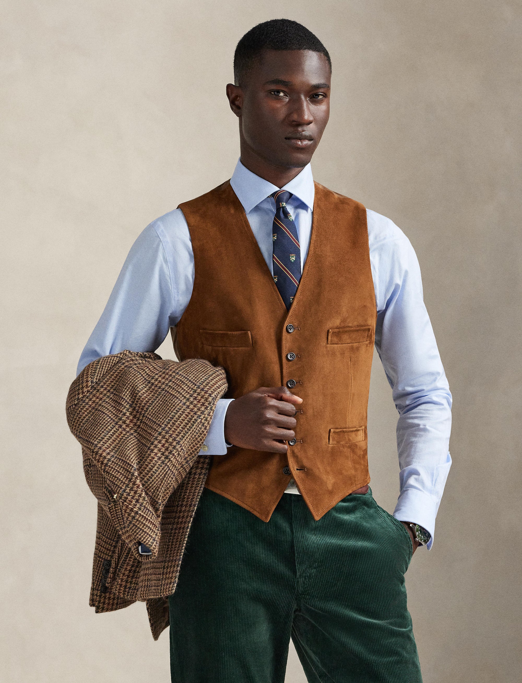 Suede cardigan - New Pale Russet