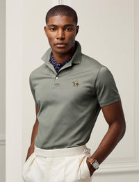 Polo Custom Slim Fit en piqué - Sea Spray