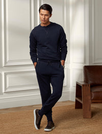 Fleece jogging trousers - Chairman Navy Melange