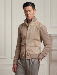 Veste en cachemire et daim - Truffle Melange W & Truffle Sde