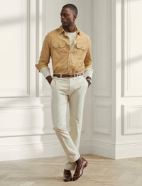 Pantalon slim en chino stretch - New Stone