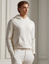 Sweat à capuche en molleton - Classic Cream