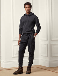 Pantalon de jogging cargo en laine - Charcoal Melange