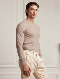 Pull col rond en cachemire - Truffle Melange