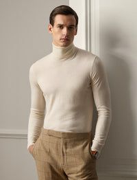 Pull à col roulé en cachemire - Classic Cream