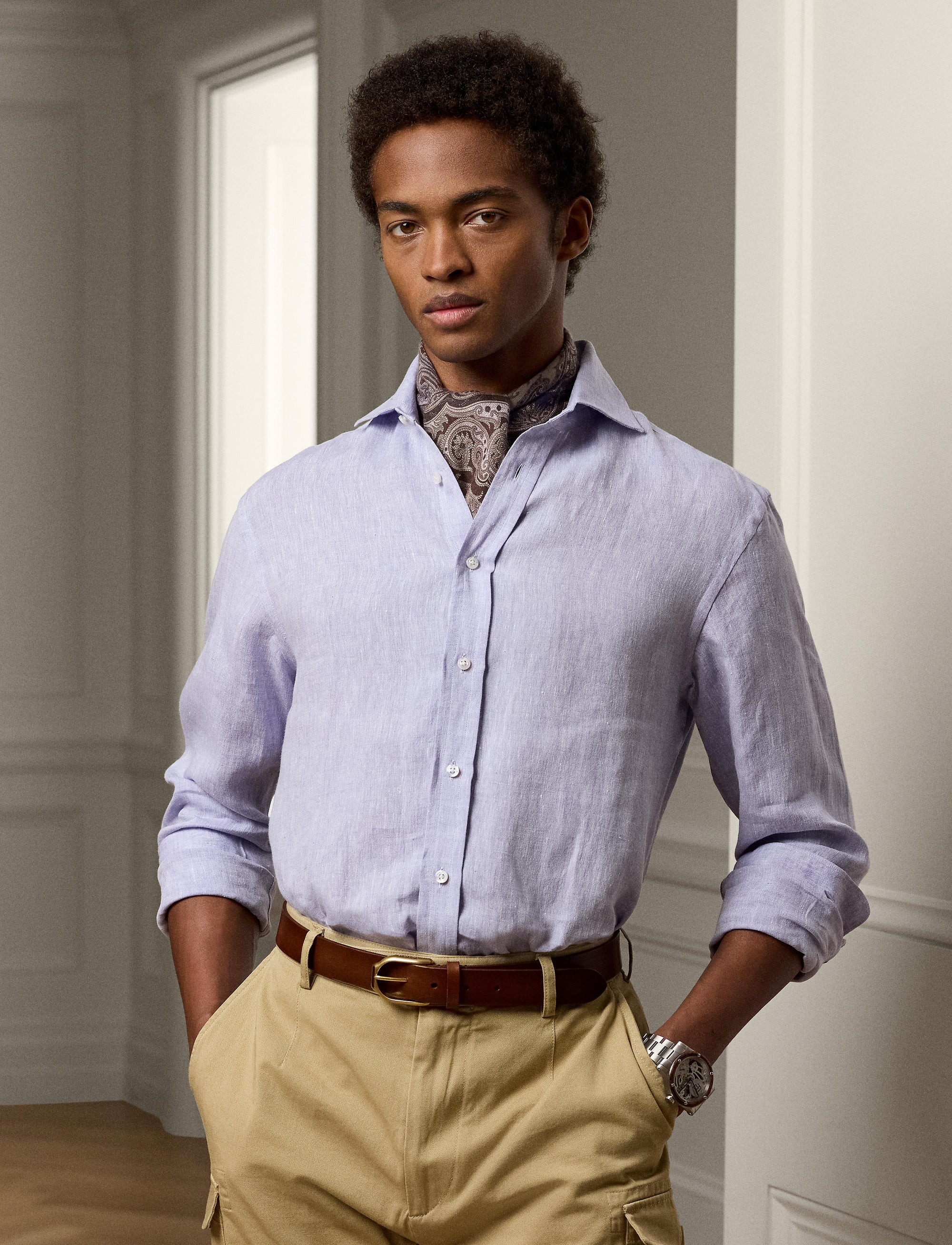 Linen shirt - Lavender