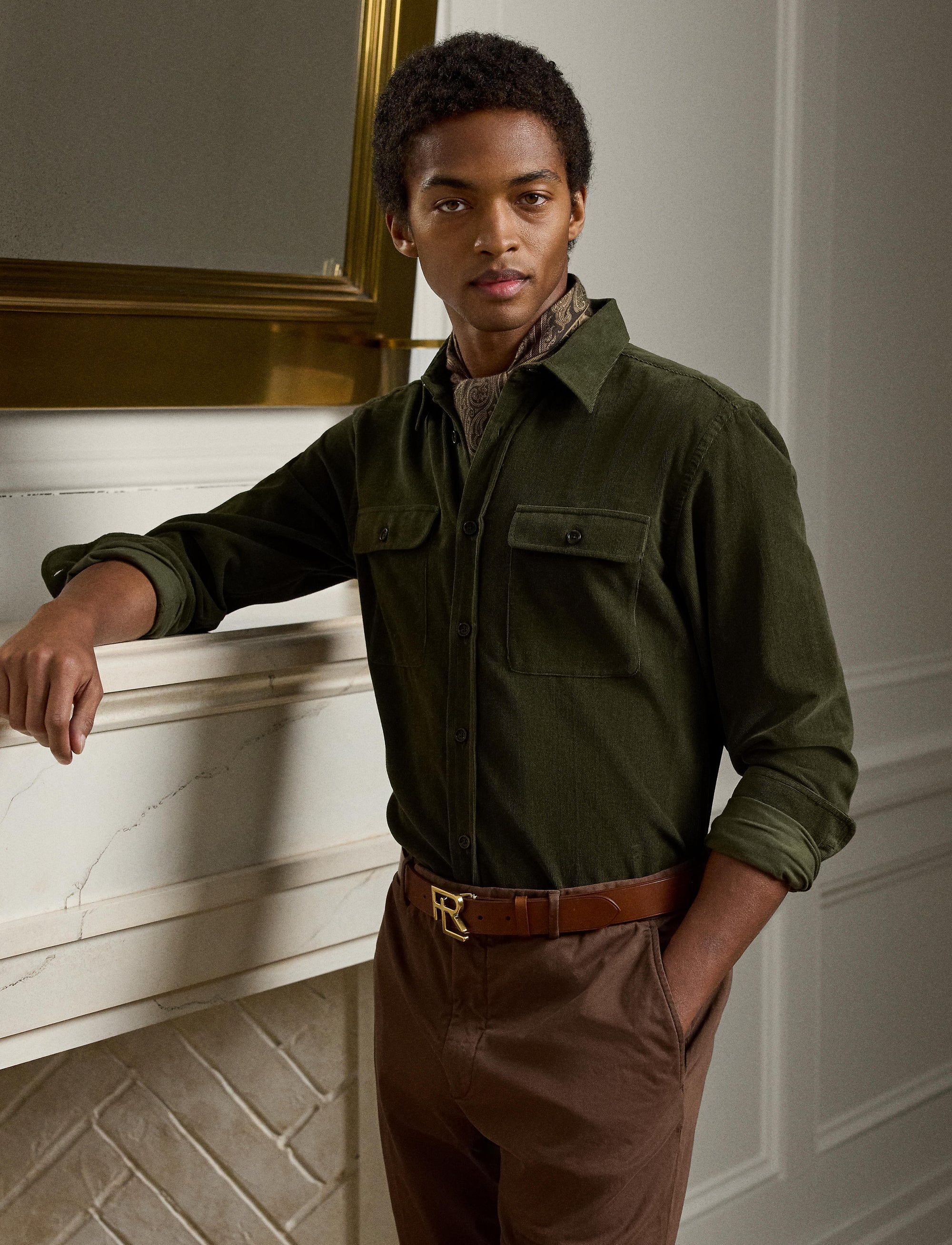 Corduroy shirt - Forest Night