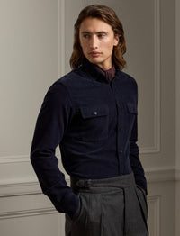 Chemise en velours côtelé - Navy