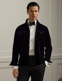 Chemise en velours  - Black